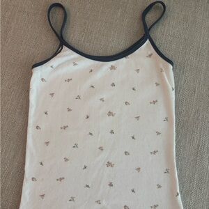 Brandy Melville floral tank top. Great condition